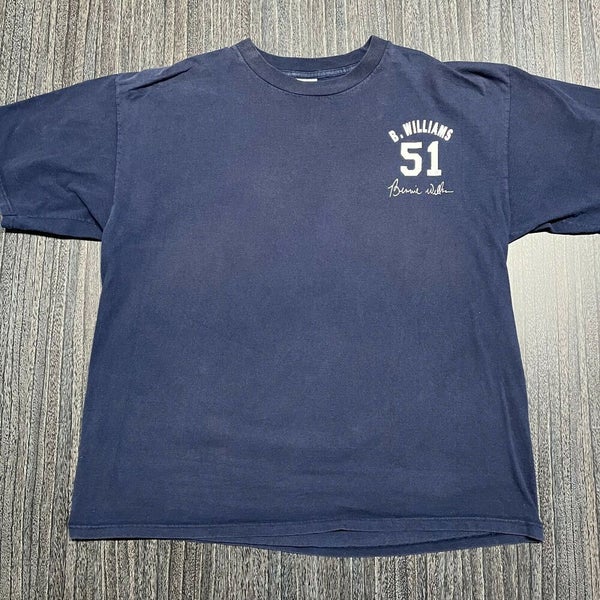 New York Yankees T Shirt Men XL Adult Blue MLB Baseball Bernie
