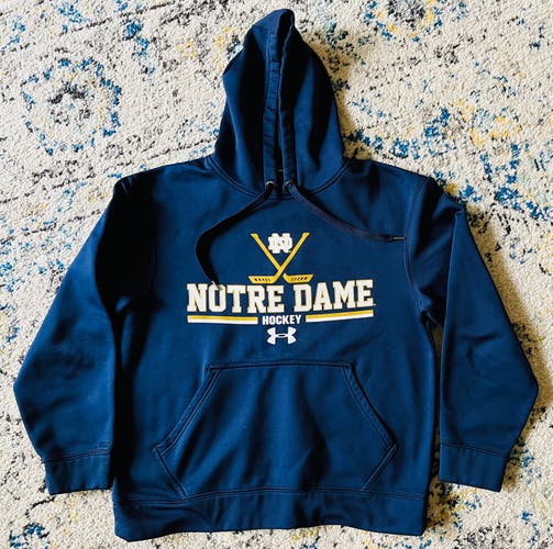 Norte Dame Fighting Irish Under Armour Hockey Hoodie Small