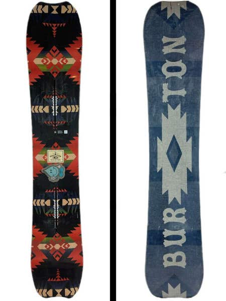 154 cm Burton Trick Pony Pure Pop Camber Mens Snowboard