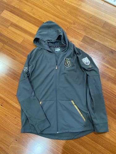 Robin Lehner TEAM ISSUE Vegas Golden Knights PLAYER FULL Zip XL Fanatics Authentic Pro