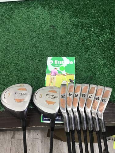 Tech Edge Tri-Metal Complete Set Woods & Irons With Regular Graphite Shafts