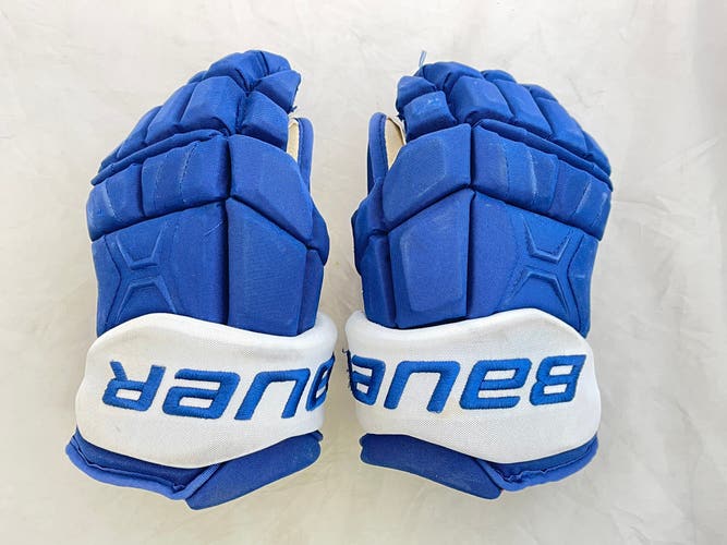 Used Bauer Supreme TotalOne MX3 13" Pro Stock Gloves TORONTO MAPLE LEAFS WILLIAM NYLANDER