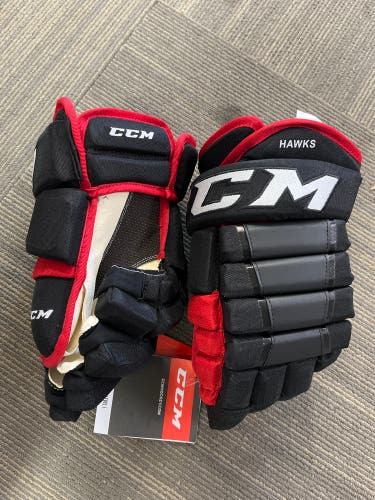 New Blackhawks CCM 14" Tacks 4 Roll Pro Gloves