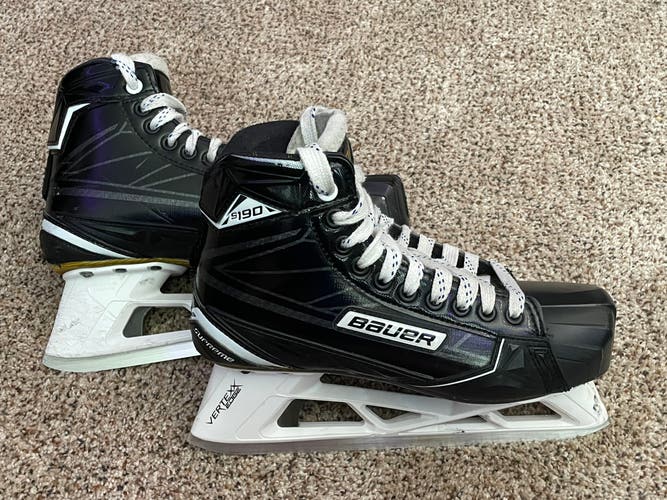 Used Bauer Regular Width Size 7.5 Supreme 1S Hockey Goalie Skates