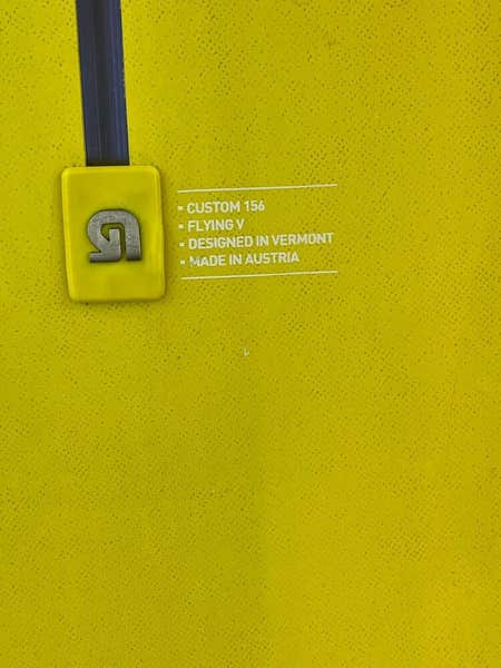 156 Burton Custom Flying V Mens Snowboard Yellow | SidelineSwap