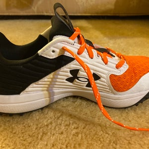 White / Black / Orange New Adult Men's Size 7.0 Cleats Yard Turf
