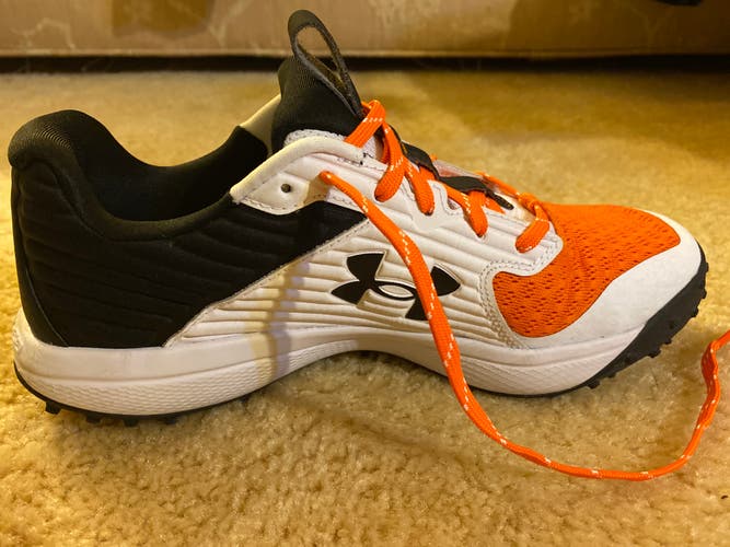 White / Black / Orange New Adult Men's Size 7.0 Cleats Yard Turf