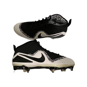Nike Force Zoom Trout 4 / Metal Baseball cleats/ Black White/ 11.5 M US