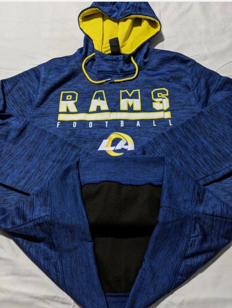 NFL LA Rams Men’s Hoodie Size L Blue Team Apparel Los Angeles Rams Football