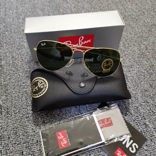 Ray-ban golden frame Sunglasses Unisex New Adult One Size Fits All