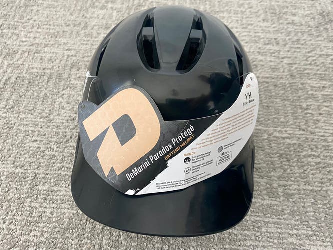 New  DeMarini Paradox Protege Batting Helmet Black