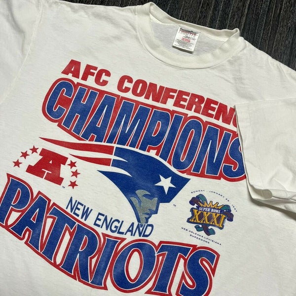 Vintage 1996 New England Patriots AFC Champs Tshirt - XL