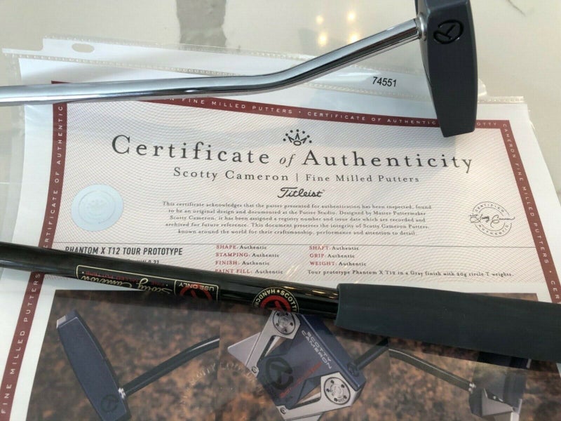Scotty Cameron Phantom X 12.5 Prototype Circle T Putter - Tour Gamed w/blk shaft