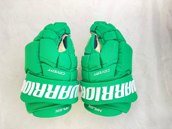 Used Warrior Covert QRE 13" Pro Stock Gloves TORONTO MAPLE LEAFS ST. PATTIES DENIS MALGIN