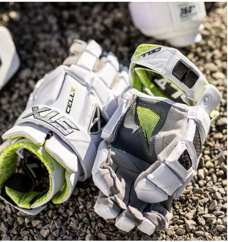 New 13" (L) STX Cell V Lacrosse Gloves 13" (size large)