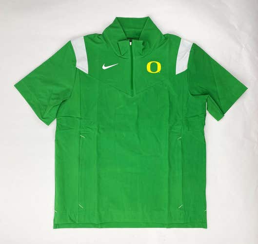 Nike Oregon Ducks Lightweight Short Sleeve Coaches Jacket Men's L Green DJ5113