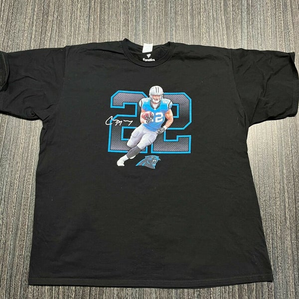 Carolina Panthers Shirt Adult 2XL NFL Majestic Blue Short Sleeve