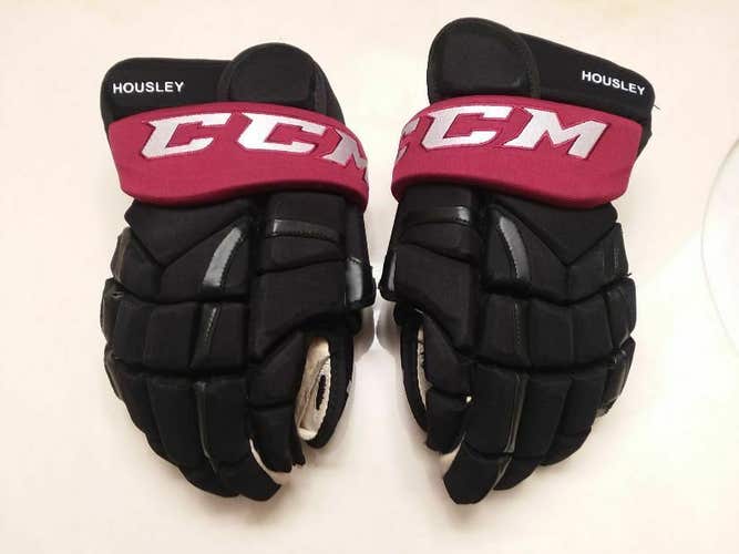 Arizona Coyotes assistant coach Phil Housley practice-worn CCM Pro 14-inch gloves HALL OF FAMER