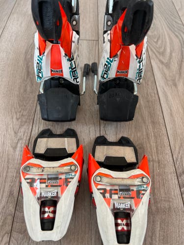 Used Marker Xcell Ski Bindings Din 12-24 Skiing Race Freeski
