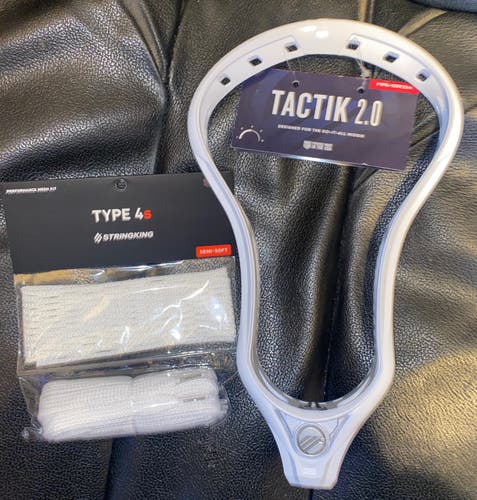 New!! Maverik Unstrung Tactik 2.0 Head with Stringking 4s complete mesh kit valued at $35.99!!
