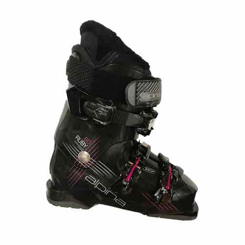 New Women's Alpina Ruby 60 Ski Boots Black Size 22.0 (SY939)