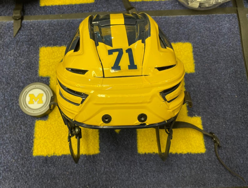 University of Michigan Hockey Game Helmet #71
