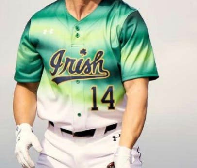 Notre Dame Fighting Irish Under Armour Baseball Jersey