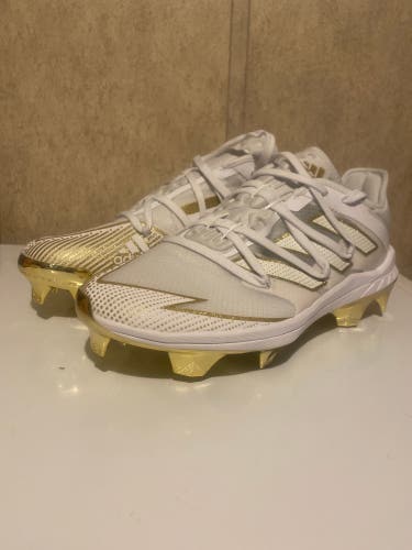 Adidas Afterburner 7 Gold Baseball Cleats Shoes Men’s Size 9 EG7611 New $120