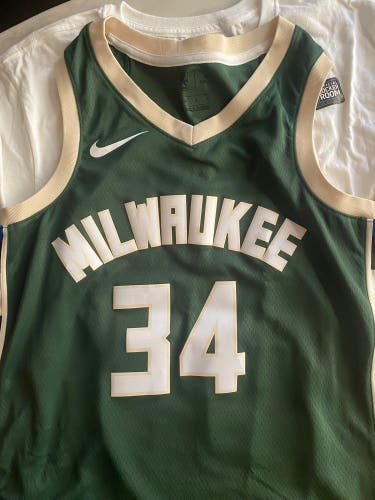 Authentic Nike Milwaukee Bucks Jersey #34 Giannis