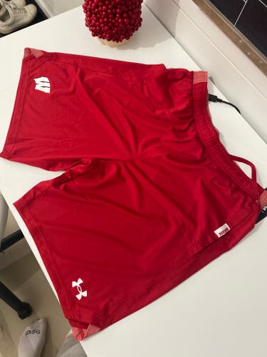 New UA Wisconsin Badgers Team Workout Shorts
