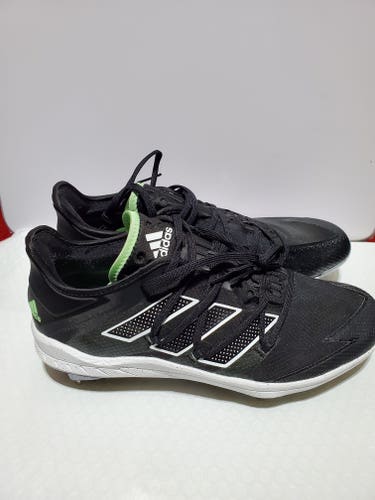 New Adidas Adizero Afterburner Black Baseball Cleats Shoes Men's FV8805 Size 10
