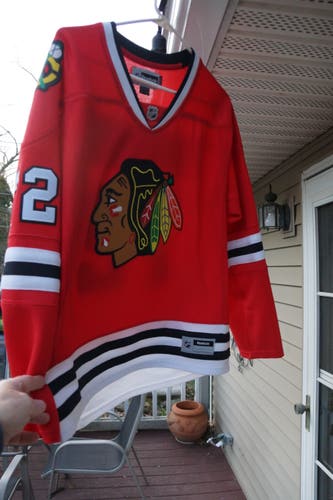 Red Adult Unisex Used XL Reebok Panarin/Blackhawks Jersey Pro Stock