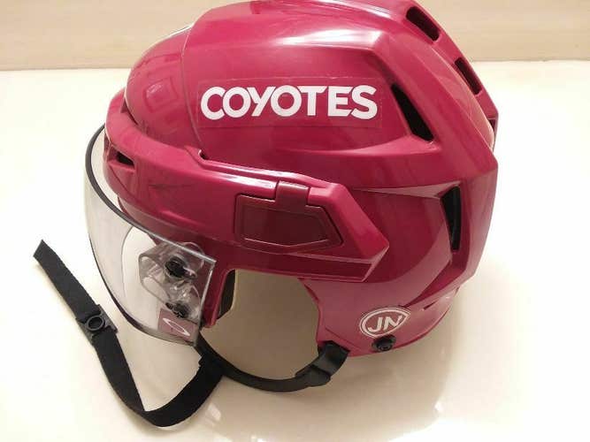 Arizona Coyotes Michael Grabner game-worn red #40 CCM helmet w/ tinted visor 2019-20 season