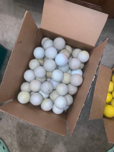60 White Lacrosse Balls