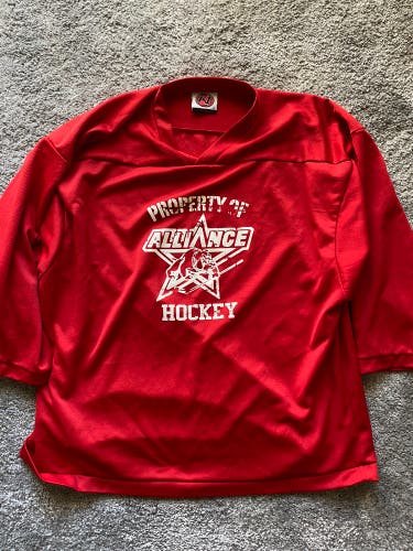 Red XL Hockey Practice Jersey
