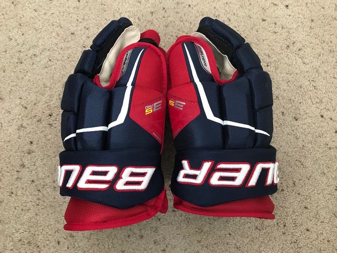 Lightly Used Bauer Supreme 3S Pro Gloves 14" Red/Blue/White Free shipping