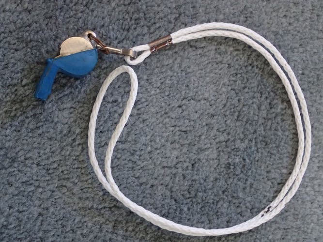 PRE OWNED Coaches Whistle with lanyard - Hockey / Basketball / Football / Soccer