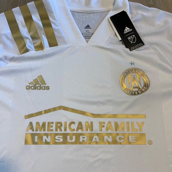 Atlanta United FC adidas 2021 Away Authentic Jersey XL White Gold Aeroready