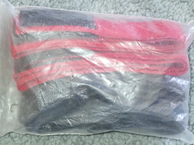 SPORTSTECH Hockey ShinGuard Straps   1" x 20" (1 set of 4 straps  2 MAROON  2 BLACK)