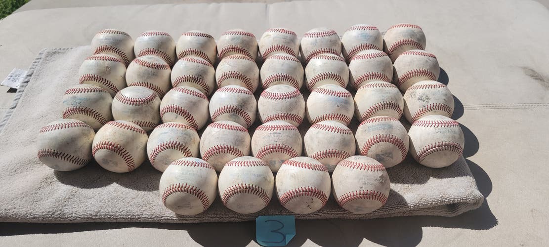 Used Rawlings Official Minor League Baseballs 36 Pack (3 Dozen)