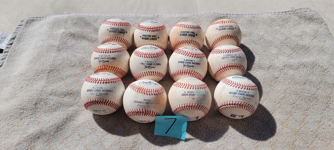 Used Rawlings Official Minor League Baseballs 12 Pack (1 Dozen)