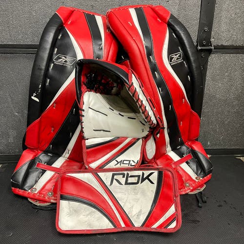 Reebok Premier Goalie Full Set • Pads 34+1” Glove + Blocker