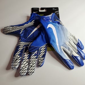 New Nike Vapor Knit Football Skill Gloves Wide Receiver MagniGrip Blue Size 2XL