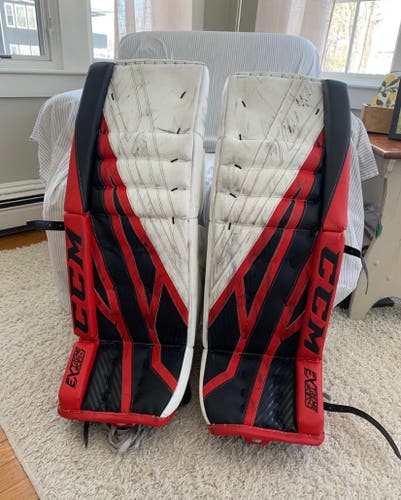 Goalie Leg Pads Used 34" +1 CCM Eflex4 Pro Stock - Very Good Condition!