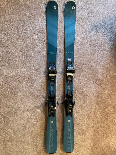 Used 2020 Blizzard Black Pearl 82 Skis 145 CM With Marker TPC Bindings Max Din 10