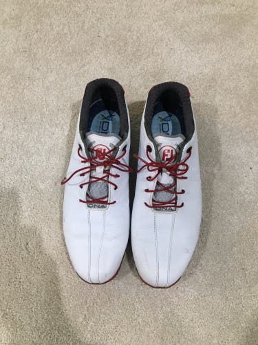 White Men's Size 9.5 (Women's 10.5) Footjoy Golf Shoes