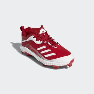 new mens 12 ADIDAS ICON 6 BOUNCE TPU molded BASEBALL CLEATS SHOES red
