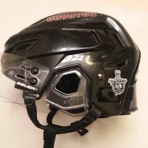 Arizona Coyotes Clayton Keller #9 game-worn Bauer Re-act 150 black throwback helmet (2020 playoffs)