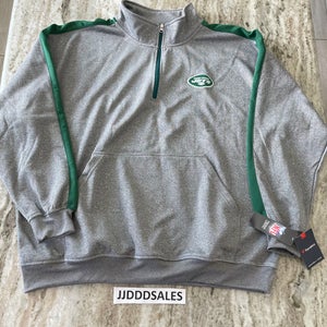 Fanatics New York Jets 1/4 Zip NFL Pullover Sweater Men's Size 3XL NWT