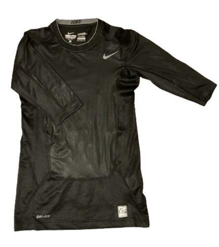 NWT Nike Men's Pro Combat Short Sleeve Compression Base Layer Black Size Medium